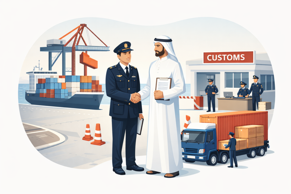 مكتب تخليص يتعامل مع كل الاجراءات