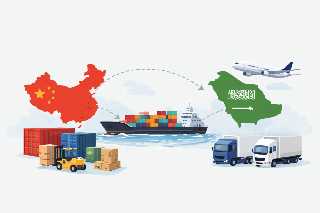 شحن-السعودية-الصين