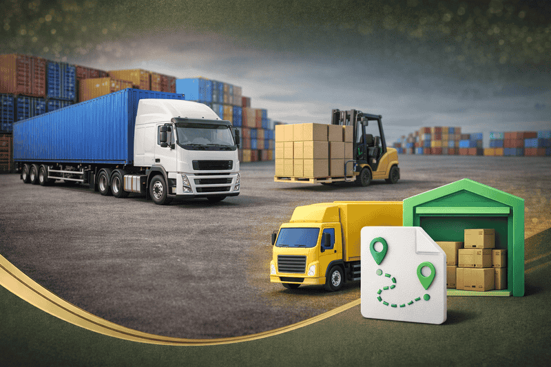 نقل وتخزين من وإلى الساحة